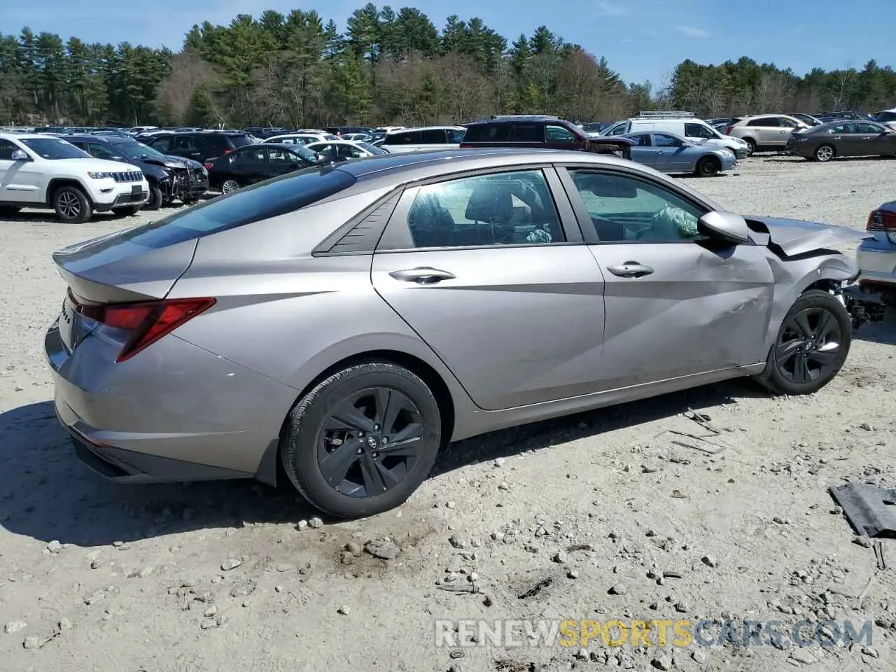 3 Photograph of a damaged car KMHLM4AG2NU328293 HYUNDAI ELANTRA 2022