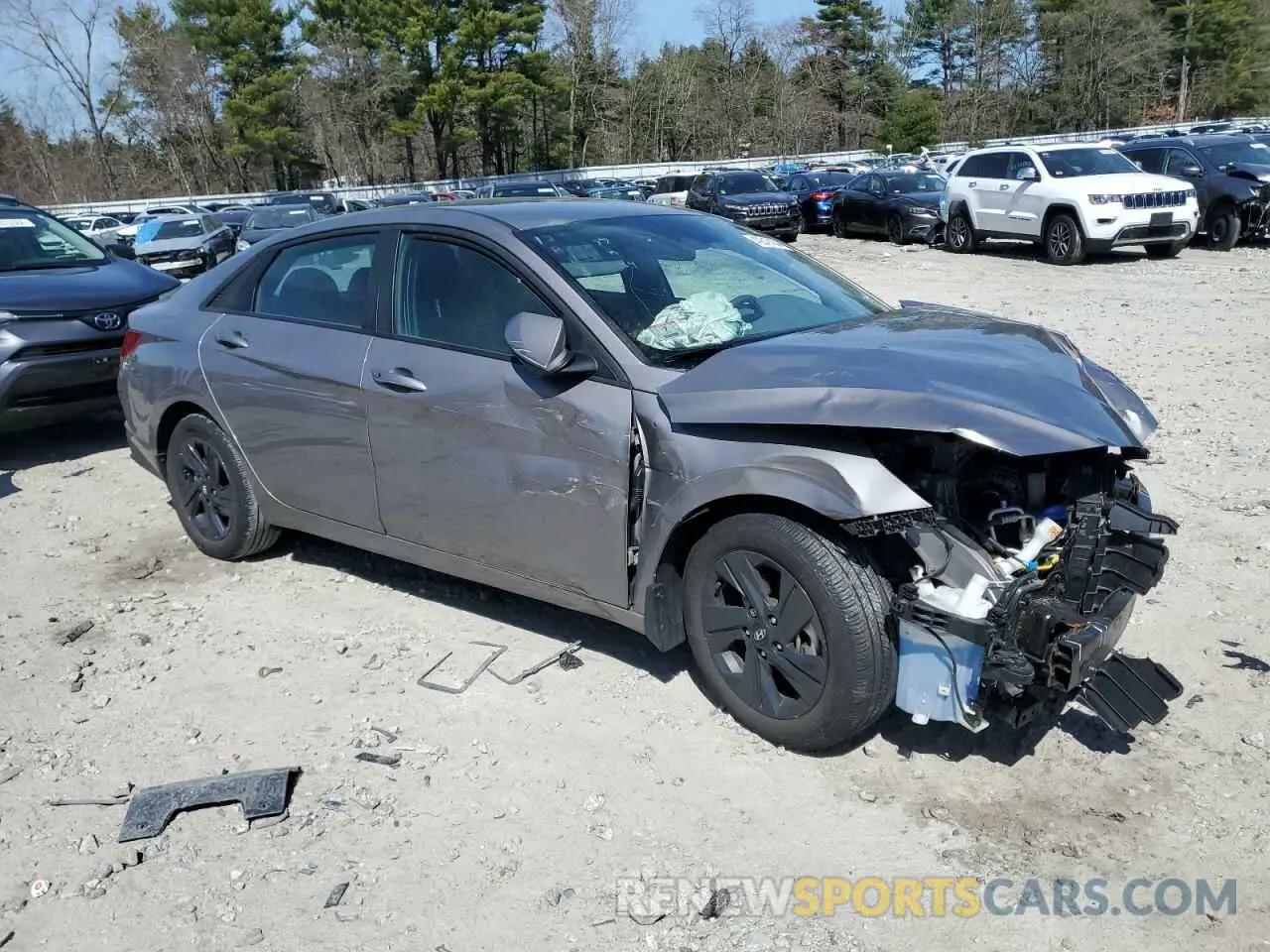 4 Photograph of a damaged car KMHLM4AG2NU328293 HYUNDAI ELANTRA 2022