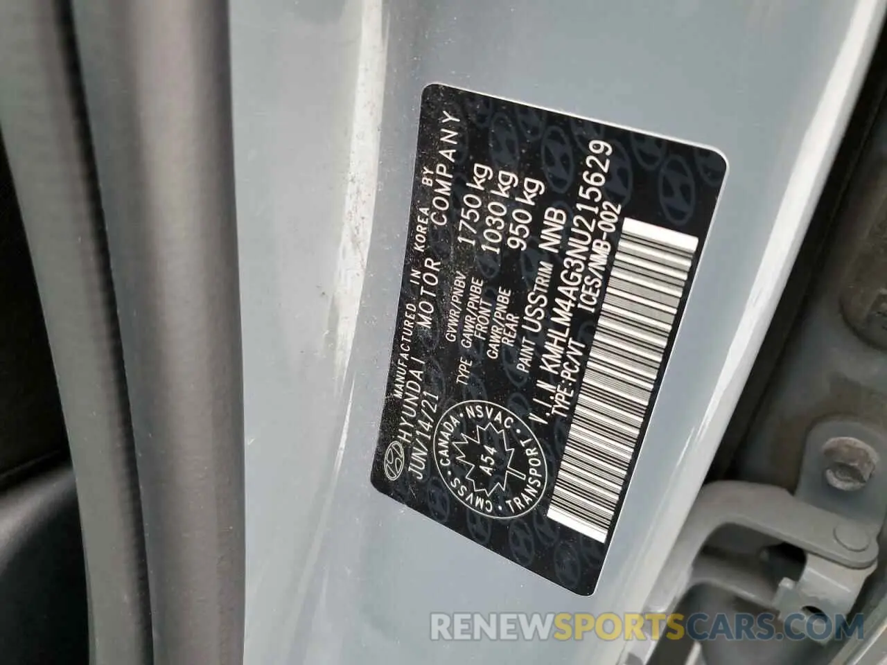 13 Photograph of a damaged car KMHLM4AG3NU215629 HYUNDAI ELANTRA 2022