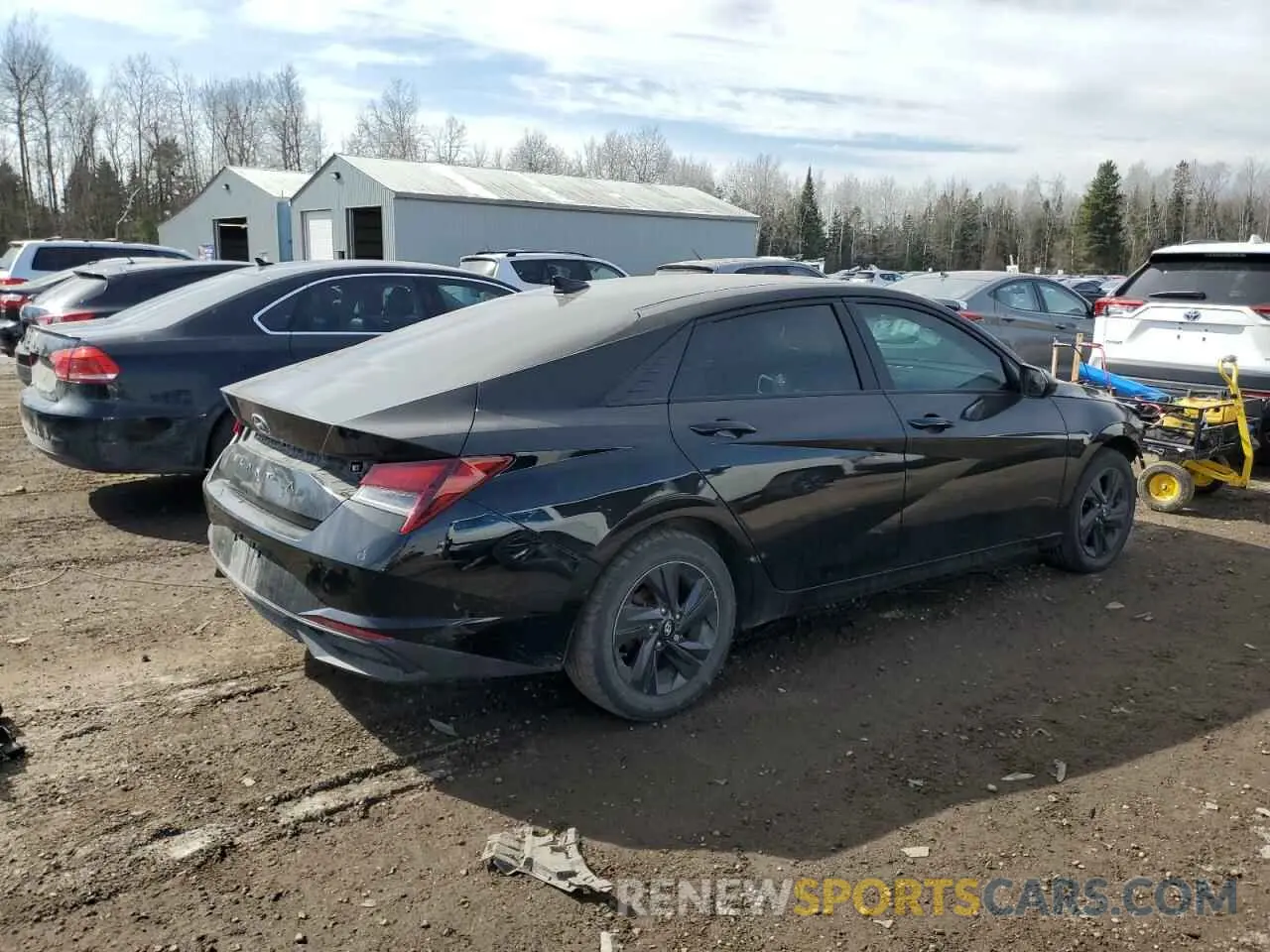 3 Photograph of a damaged car KMHLM4AG3NU282974 HYUNDAI ELANTRA 2022