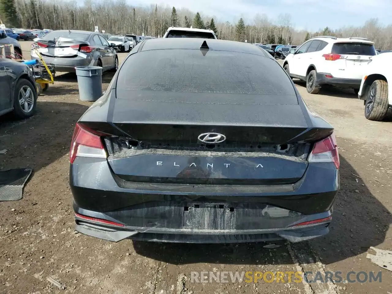 6 Photograph of a damaged car KMHLM4AG3NU282974 HYUNDAI ELANTRA 2022