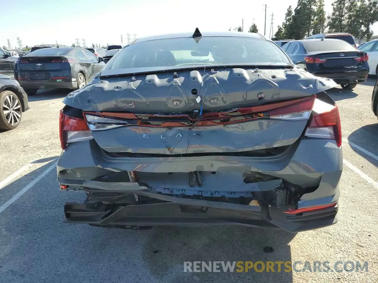 6 Photograph of a damaged car KMHLM4AG3NU301328 HYUNDAI ELANTRA 2022
