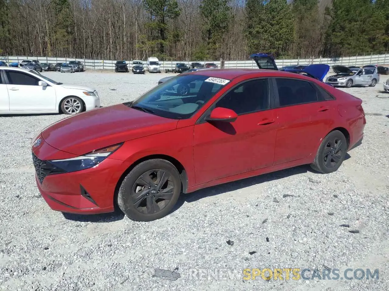 1 Photograph of a damaged car KMHLM4AG3NU331137 HYUNDAI ELANTRA 2022