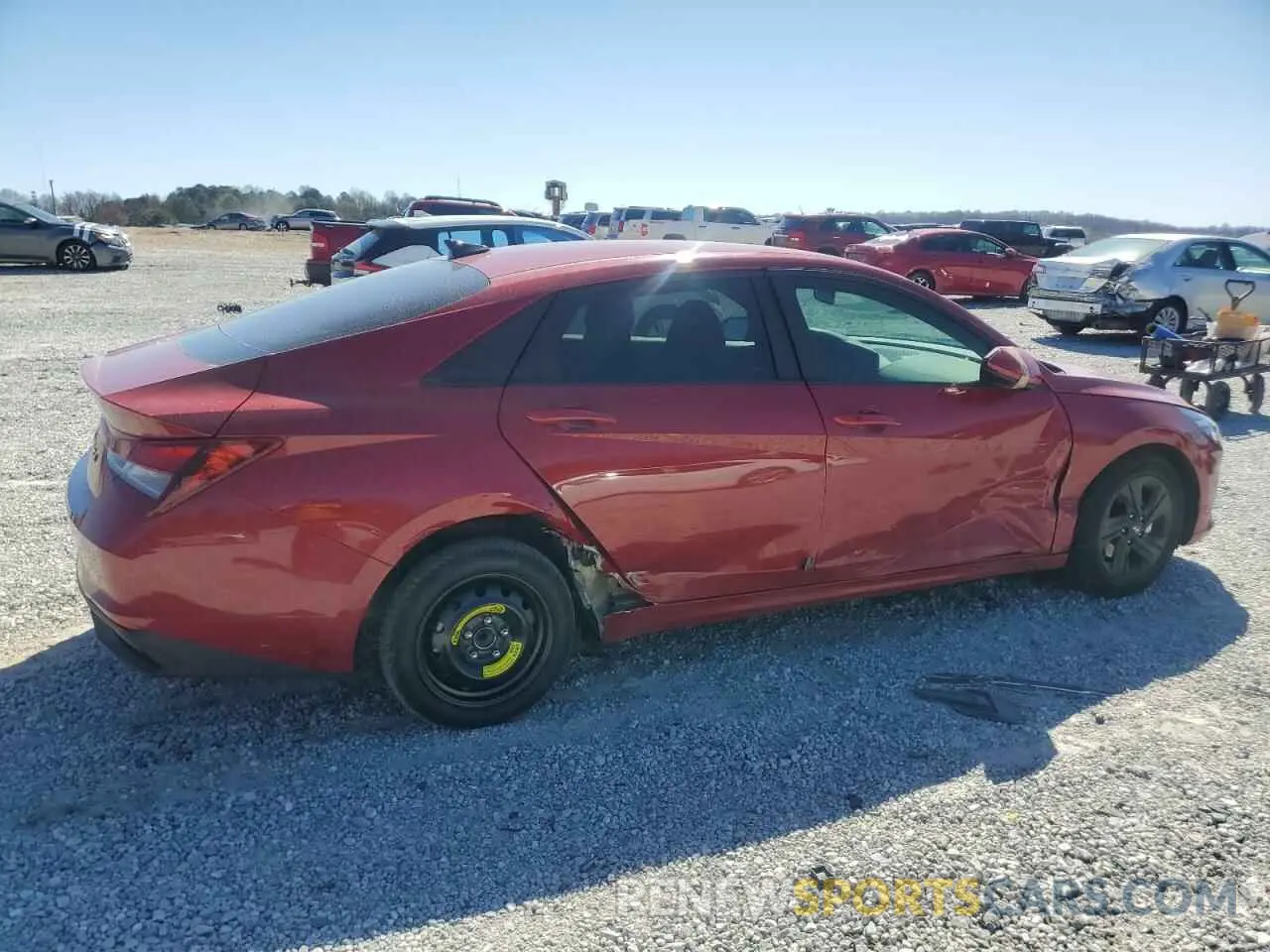 3 Photograph of a damaged car KMHLM4AG3NU331137 HYUNDAI ELANTRA 2022