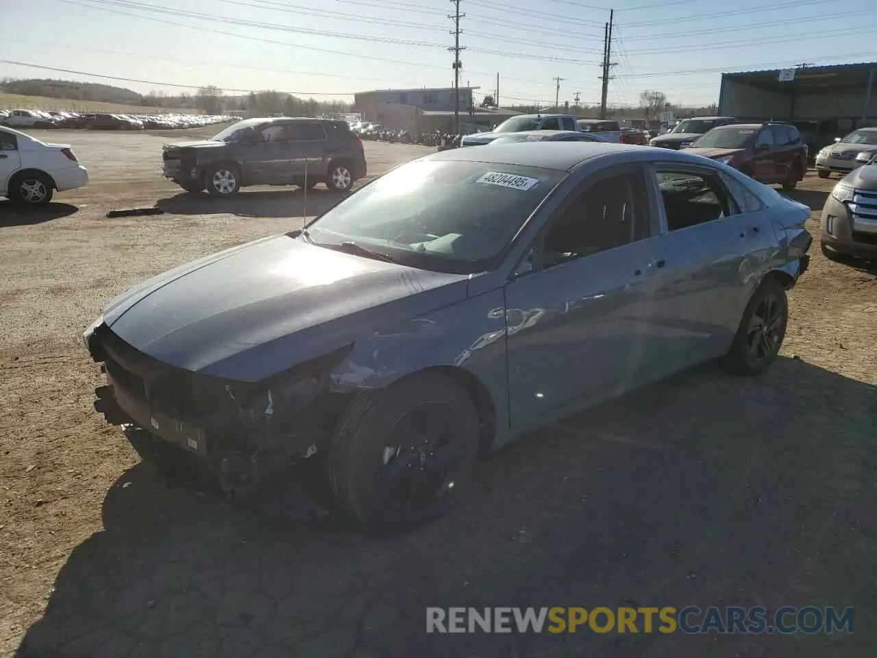 1 Photograph of a damaged car KMHLM4AG3NU363683 HYUNDAI ELANTRA 2022
