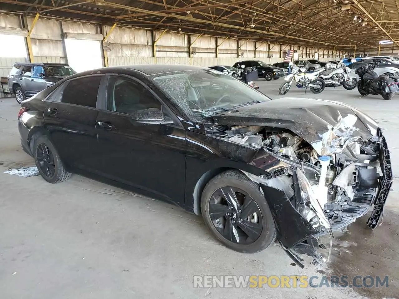 4 Photograph of a damaged car KMHLM4AG4NU221102 HYUNDAI ELANTRA 2022