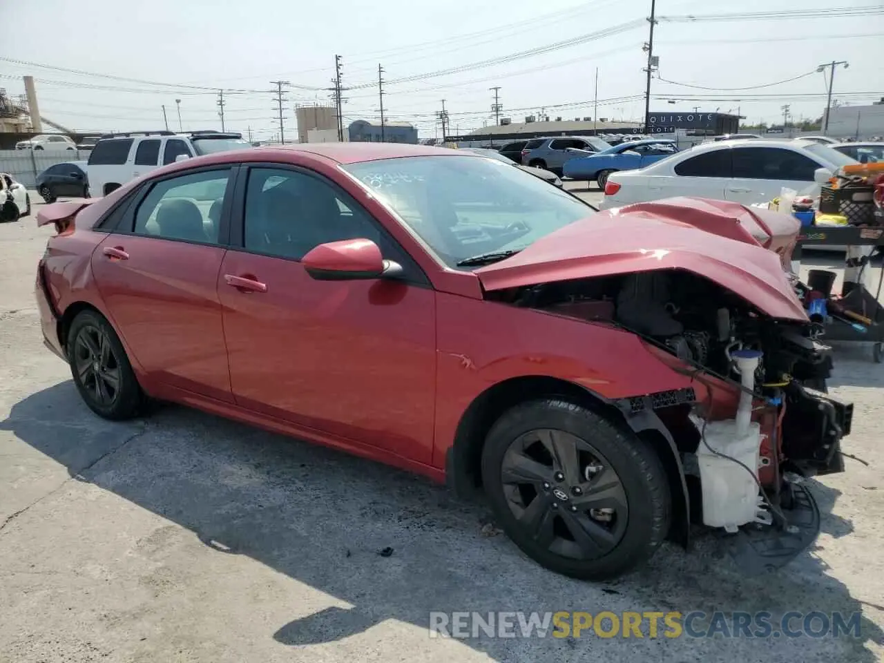 4 Photograph of a damaged car KMHLM4AG4NU282109 HYUNDAI ELANTRA 2022