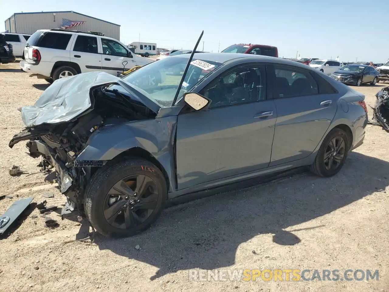1 Photograph of a damaged car KMHLM4AG4NU305405 HYUNDAI ELANTRA 2022