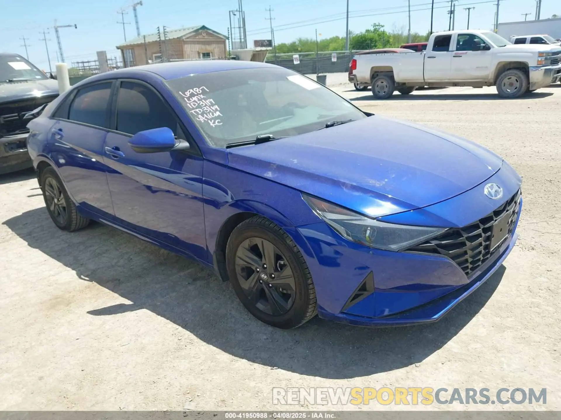 1 Photograph of a damaged car KMHLM4AG4NU308921 HYUNDAI ELANTRA 2022