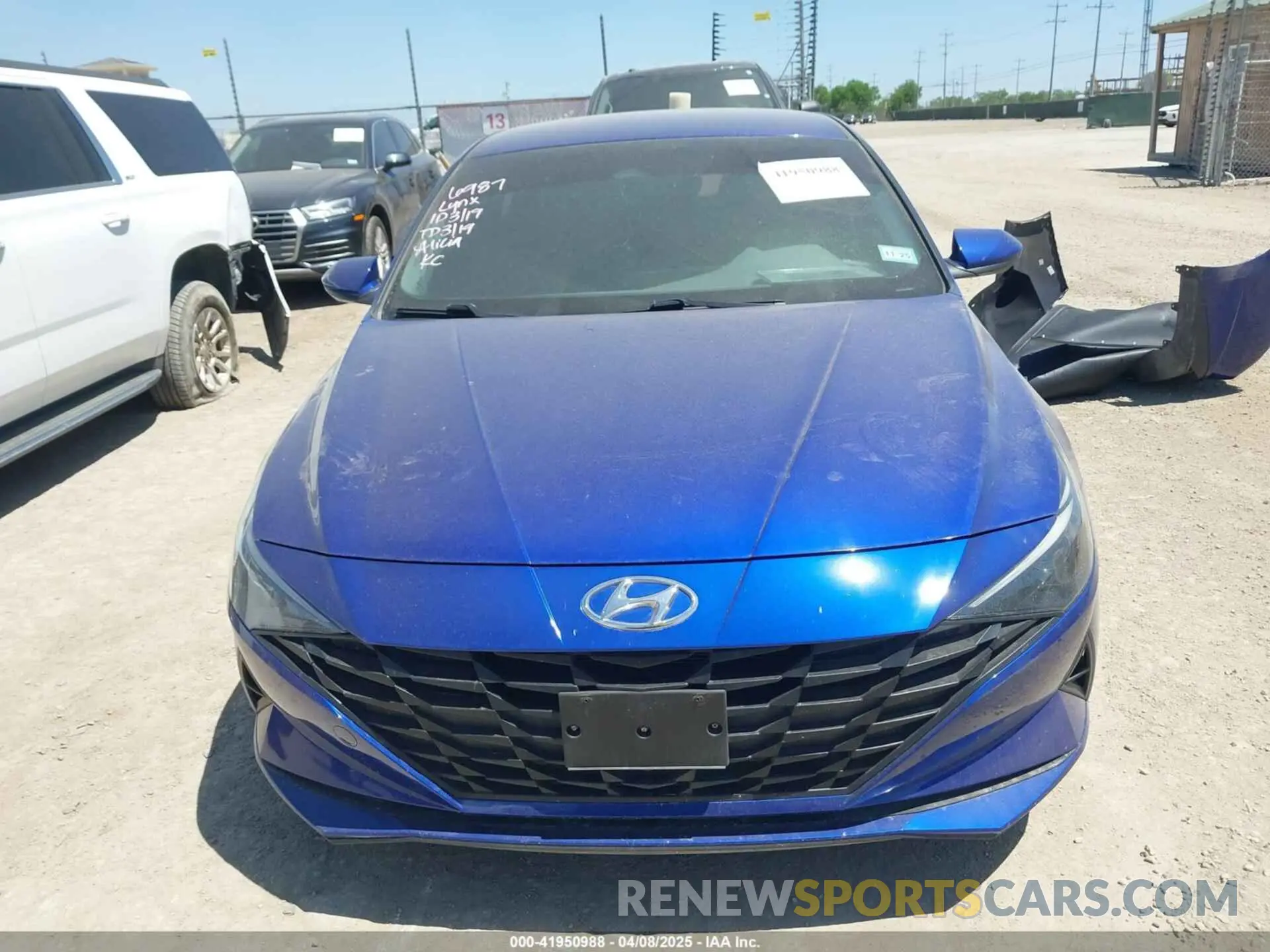 13 Photograph of a damaged car KMHLM4AG4NU308921 HYUNDAI ELANTRA 2022
