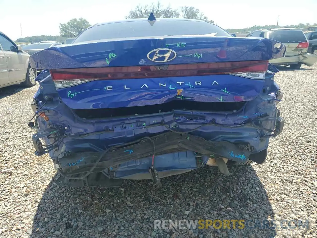 6 Photograph of a damaged car KMHLM4AG4NU312161 HYUNDAI ELANTRA 2022