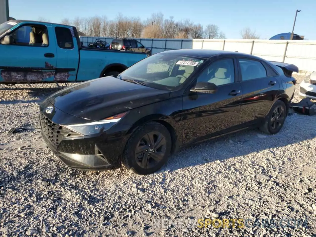 1 Photograph of a damaged car KMHLM4AG4NU312256 HYUNDAI ELANTRA 2022