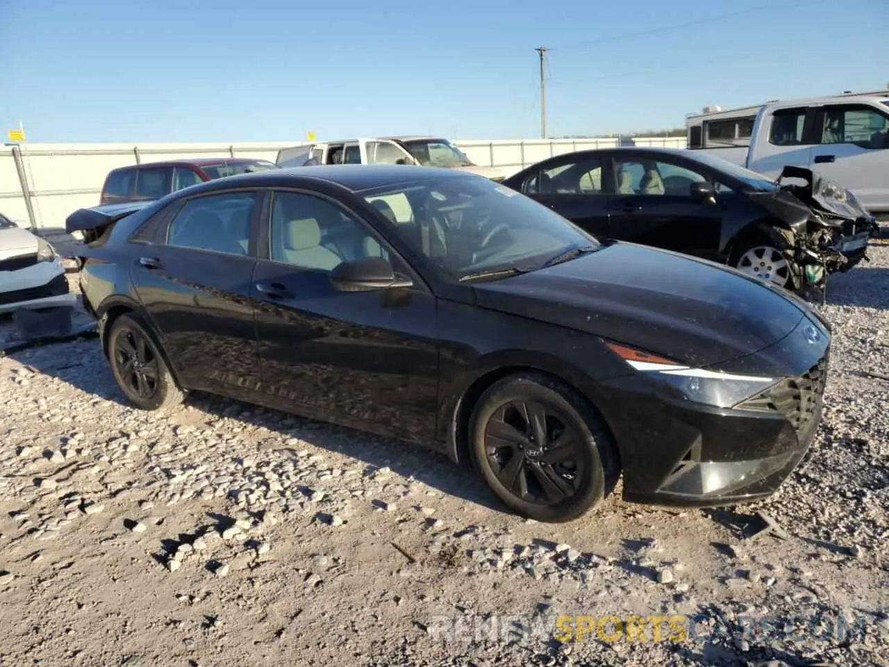 4 Photograph of a damaged car KMHLM4AG4NU312256 HYUNDAI ELANTRA 2022