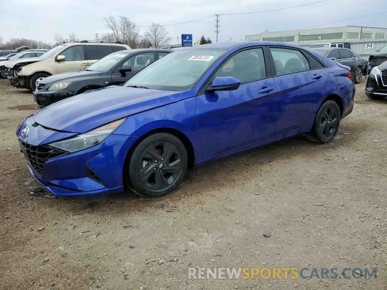 1 Photograph of a damaged car KMHLM4AG4NU321006 HYUNDAI ELANTRA 2022