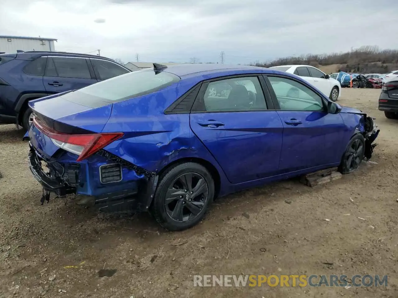 3 Photograph of a damaged car KMHLM4AG4NU321006 HYUNDAI ELANTRA 2022