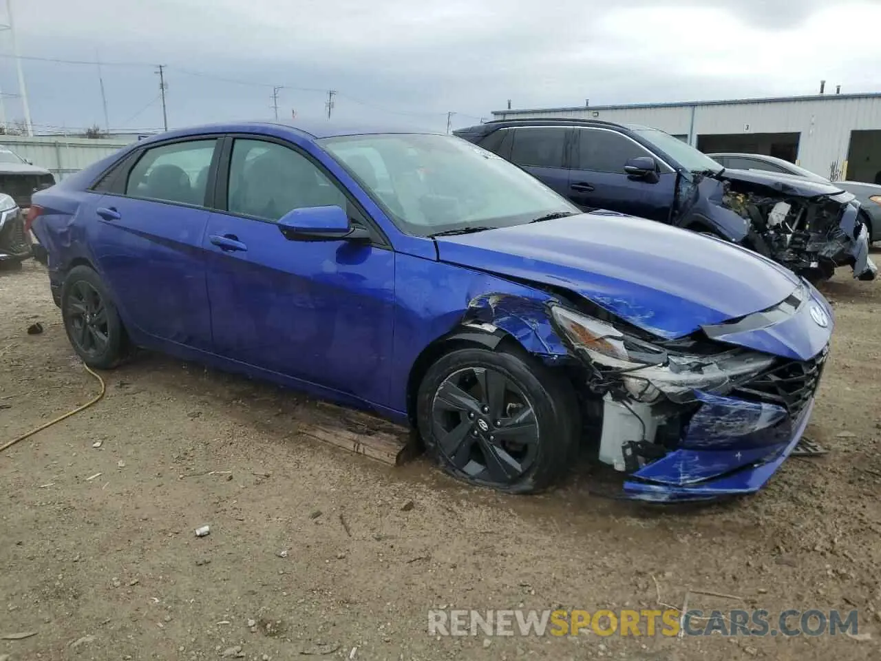 4 Photograph of a damaged car KMHLM4AG4NU321006 HYUNDAI ELANTRA 2022