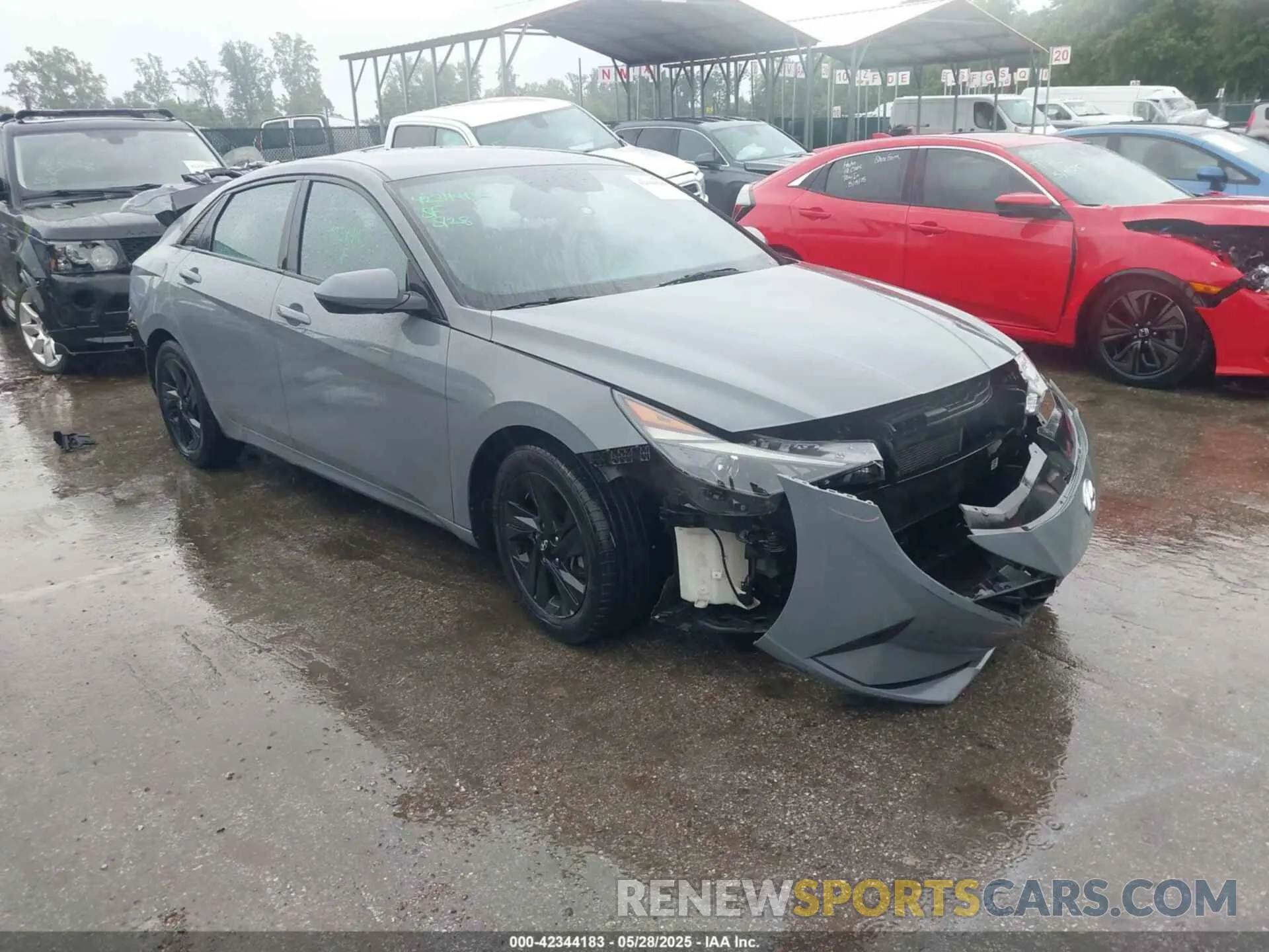 1 Photograph of a damaged car KMHLM4AG4NU353146 HYUNDAI ELANTRA 2022