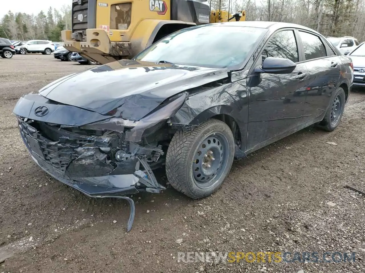 1 Photograph of a damaged car KMHLM4AG5NU286590 HYUNDAI ELANTRA 2022