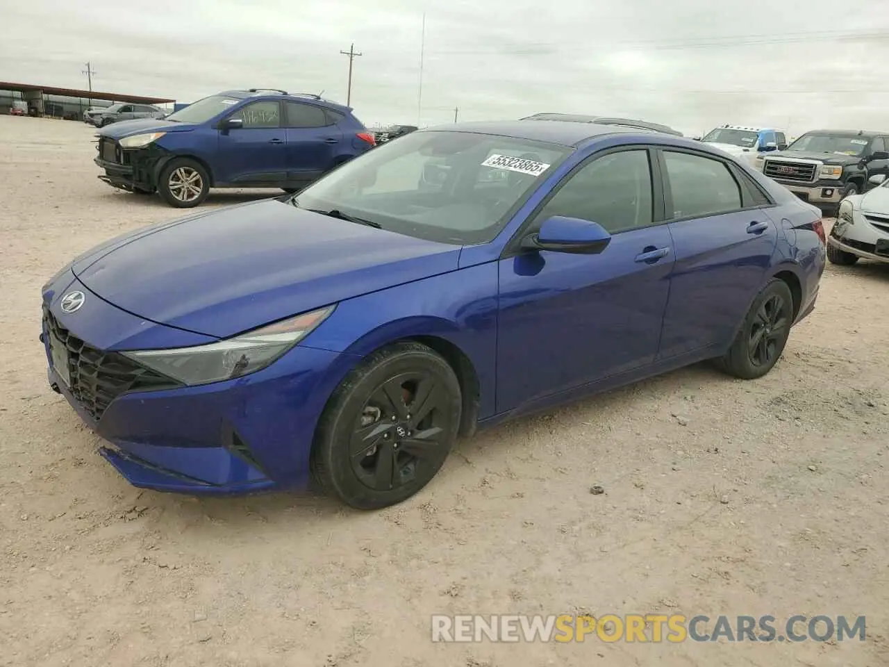 1 Photograph of a damaged car KMHLM4AG5NU296889 HYUNDAI ELANTRA 2022