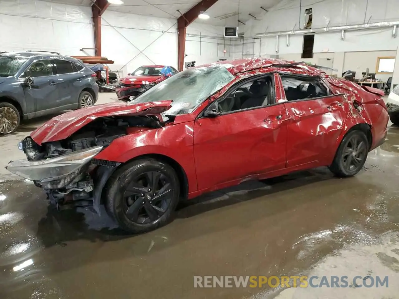1 Photograph of a damaged car KMHLM4AG5NU350241 HYUNDAI ELANTRA 2022
