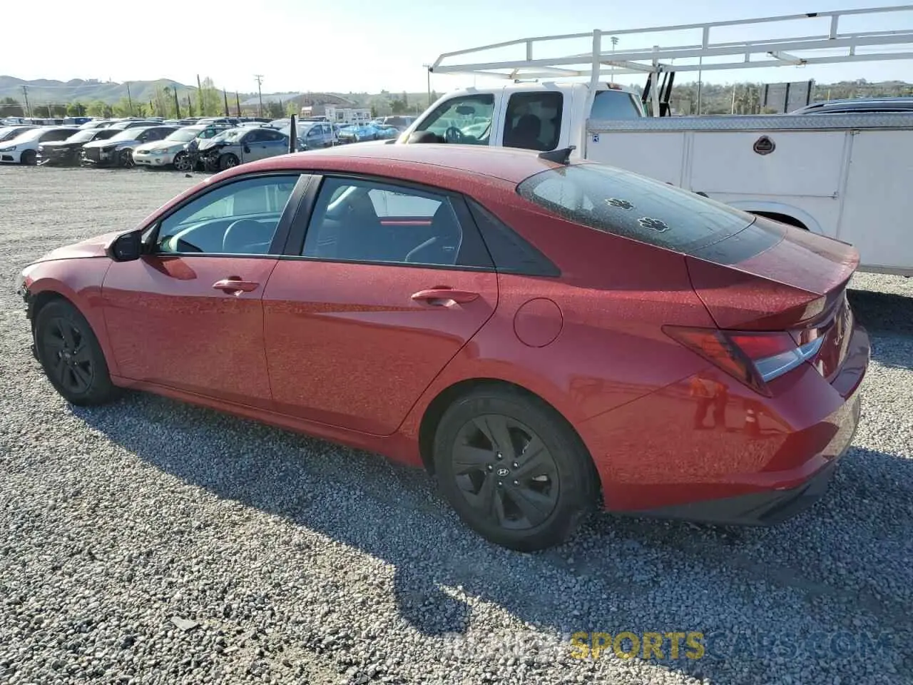 2 Photograph of a damaged car KMHLM4AG5NU357223 HYUNDAI ELANTRA 2022