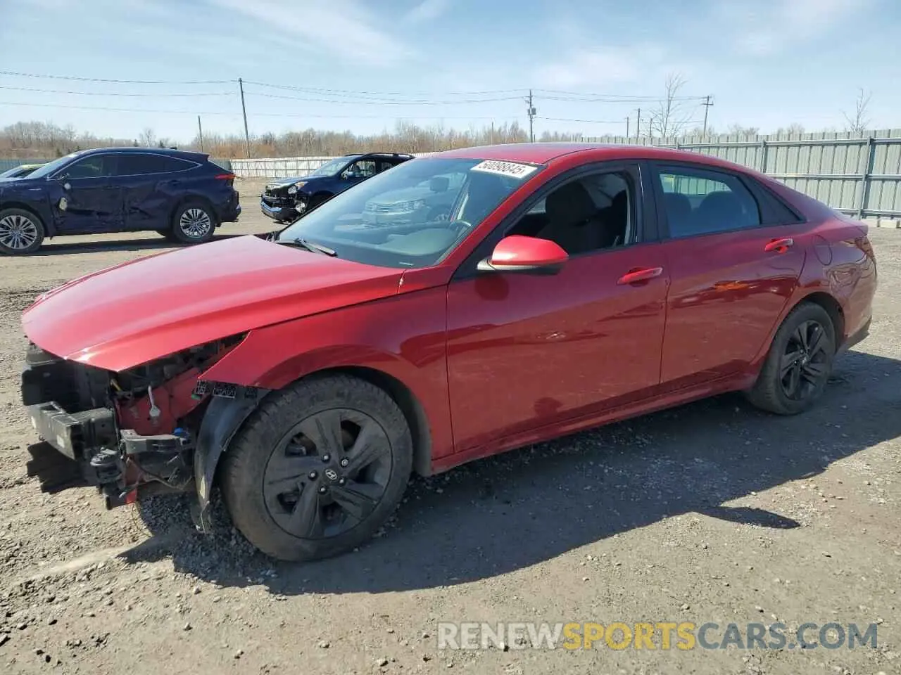 1 Photograph of a damaged car KMHLM4AG6NU286100 HYUNDAI ELANTRA 2022