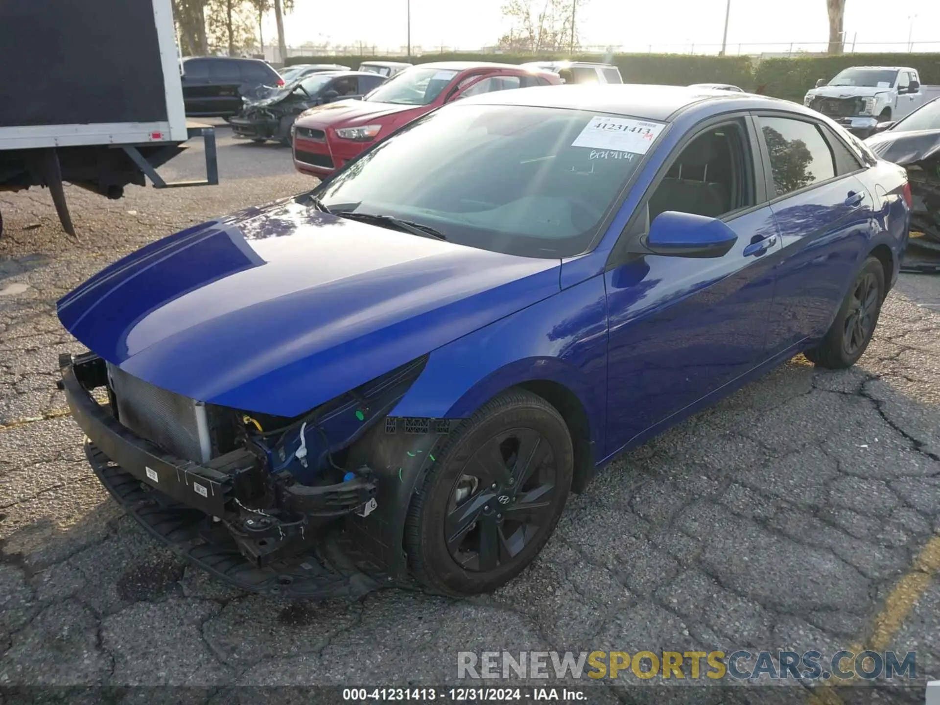 2 Photograph of a damaged car KMHLM4AG6NU337708 HYUNDAI ELANTRA 2022