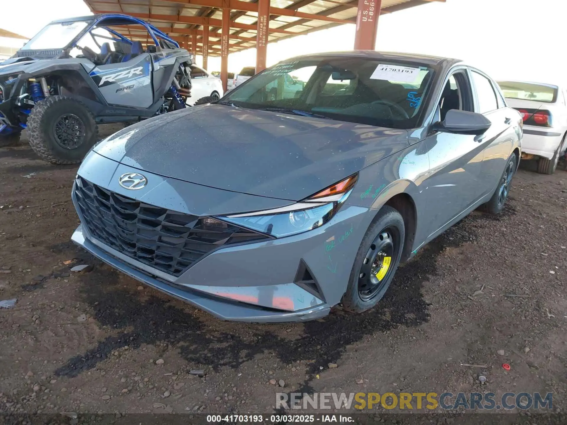 2 Photograph of a damaged car KMHLM4AG6NU353164 HYUNDAI ELANTRA 2022