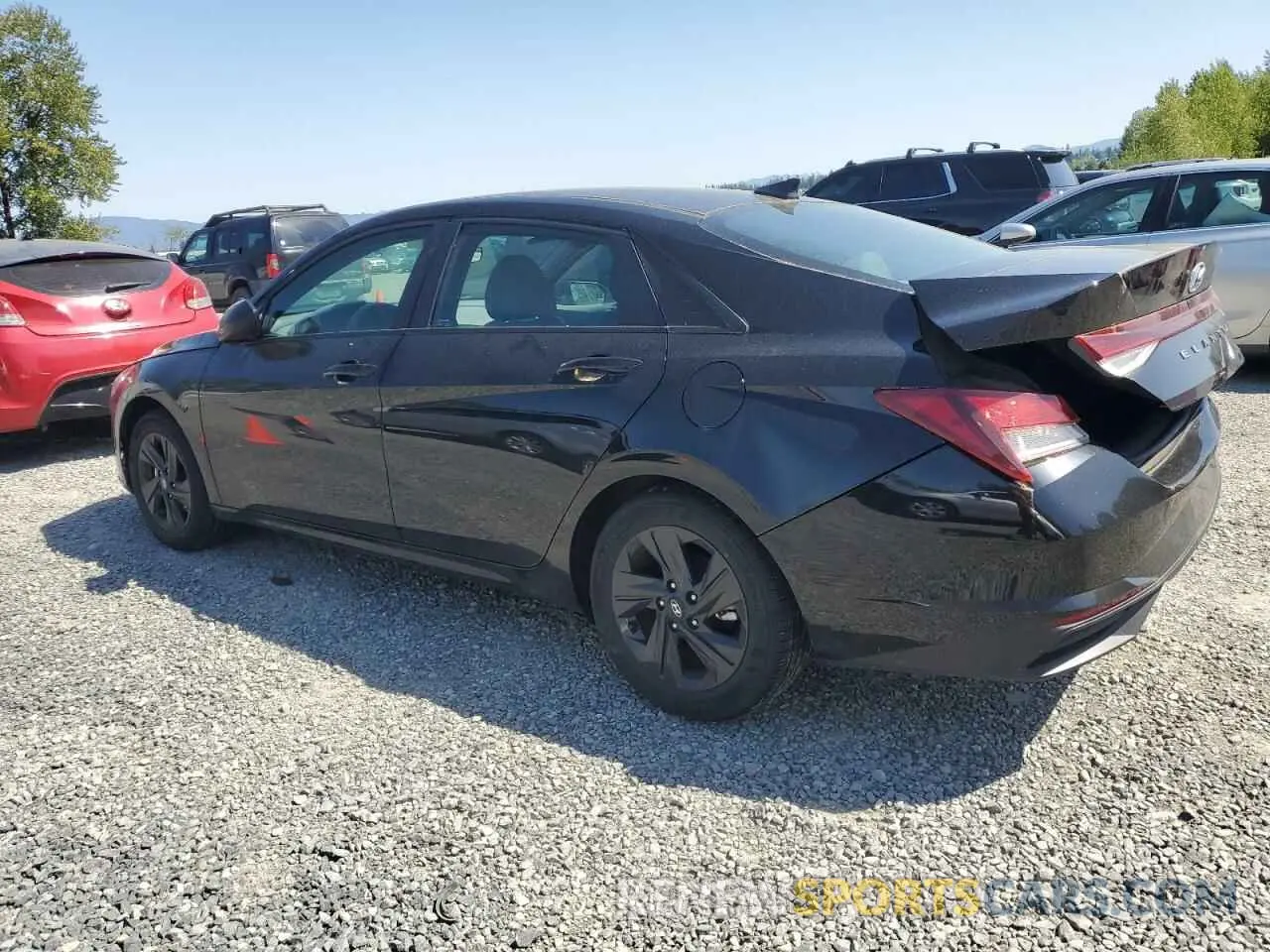 2 Photograph of a damaged car KMHLM4AG7NU243840 HYUNDAI ELANTRA 2022