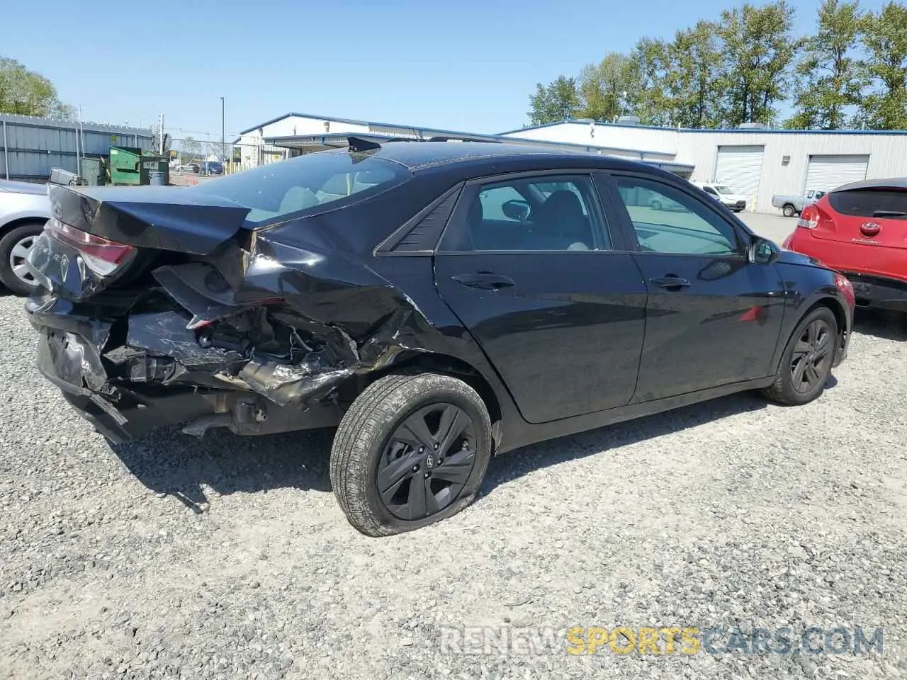 3 Photograph of a damaged car KMHLM4AG7NU243840 HYUNDAI ELANTRA 2022