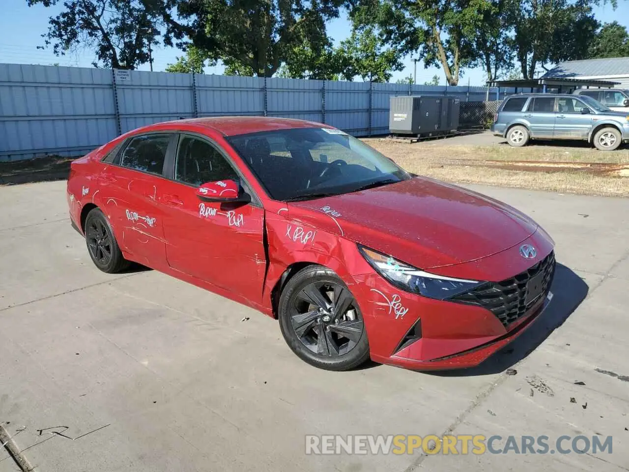 4 Photograph of a damaged car KMHLM4AG7NU307164 HYUNDAI ELANTRA 2022