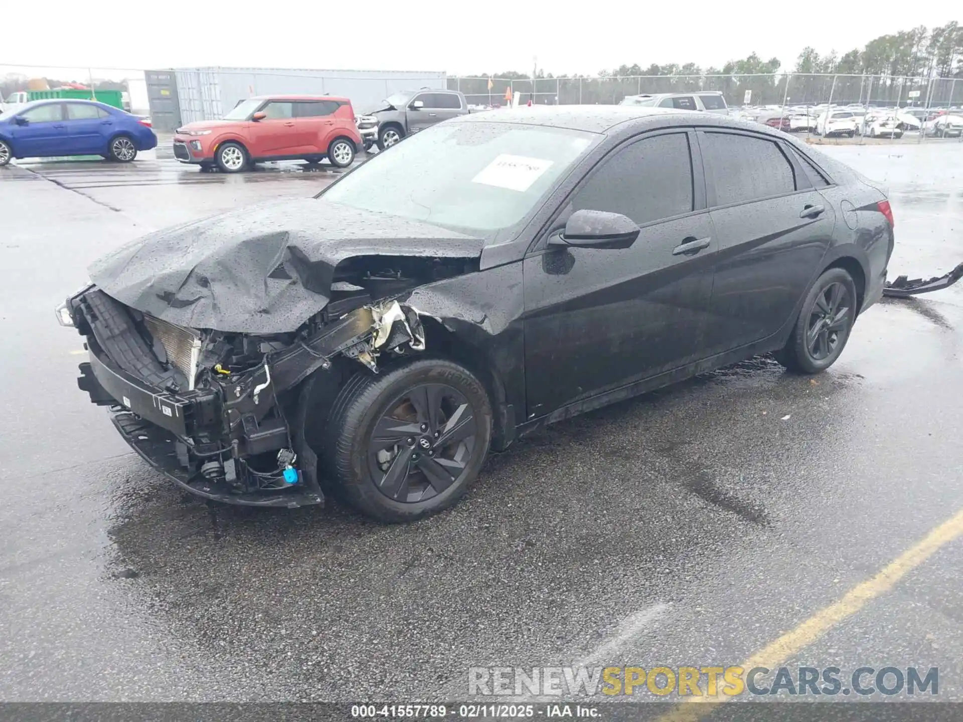 2 Photograph of a damaged car KMHLM4AG8NU256337 HYUNDAI ELANTRA 2022