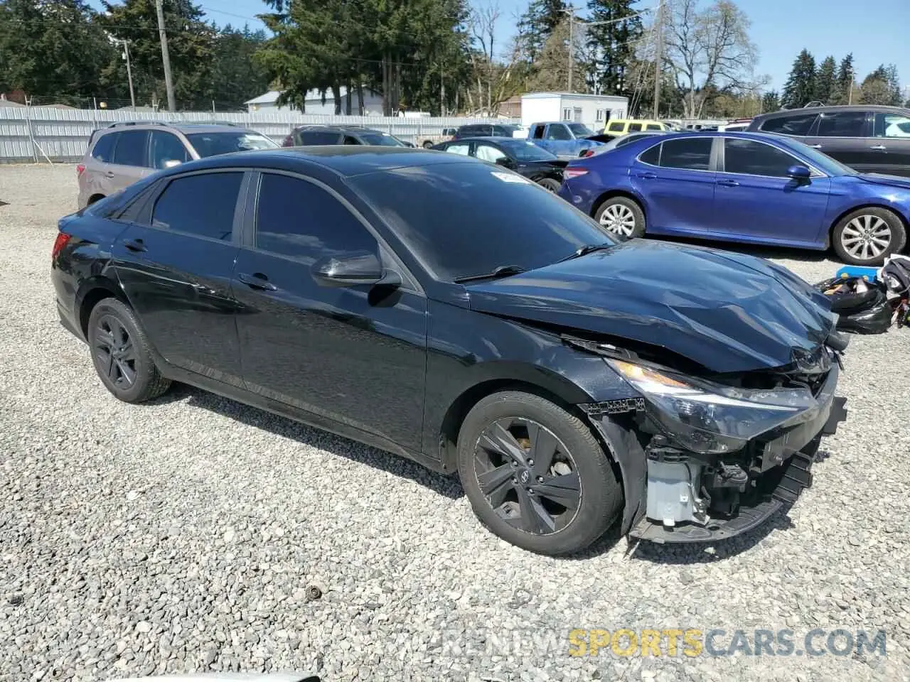4 Photograph of a damaged car KMHLM4AG8NU259917 HYUNDAI ELANTRA 2022