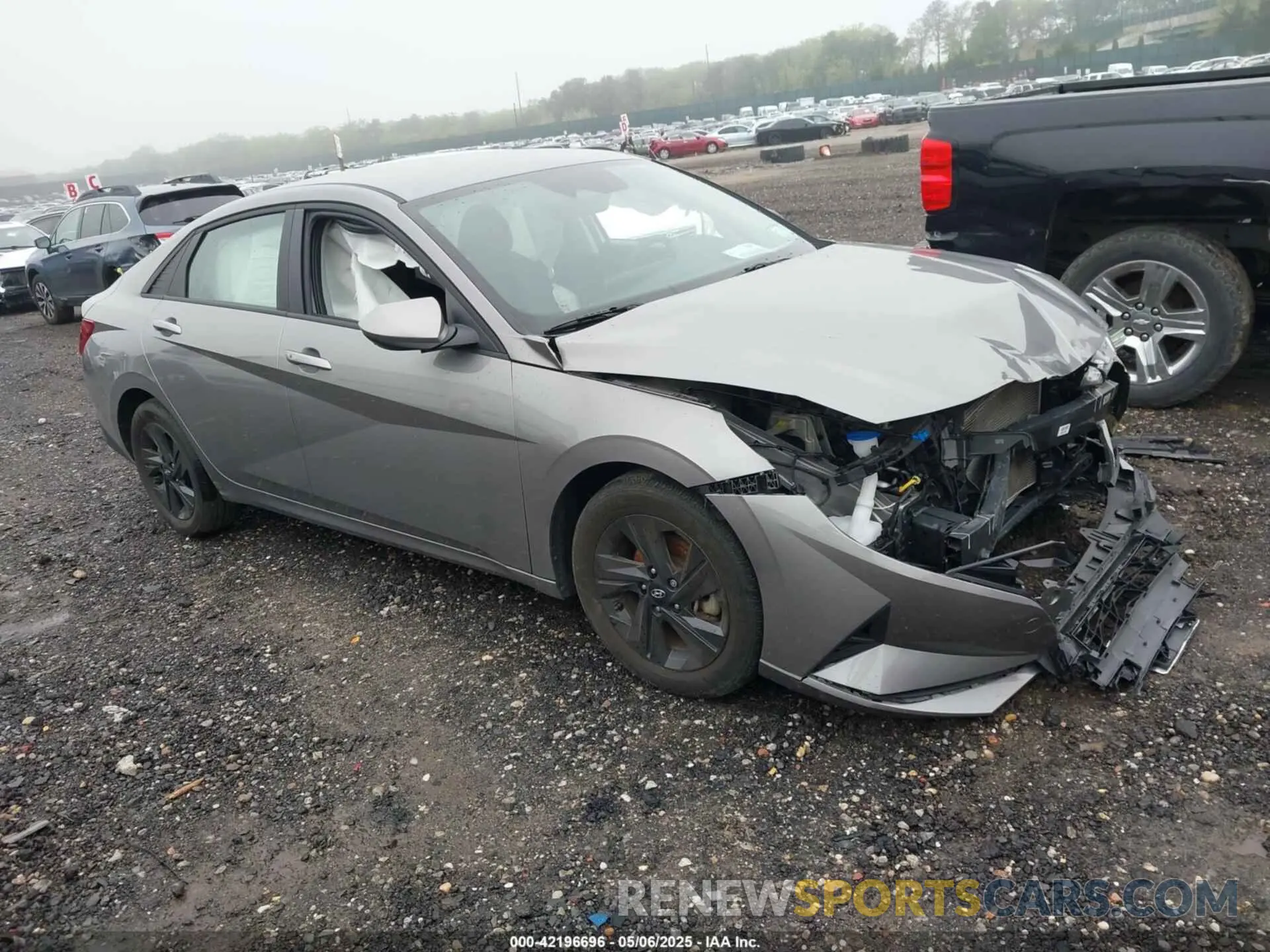 1 Photograph of a damaged car KMHLM4AG8NU286454 HYUNDAI ELANTRA 2022