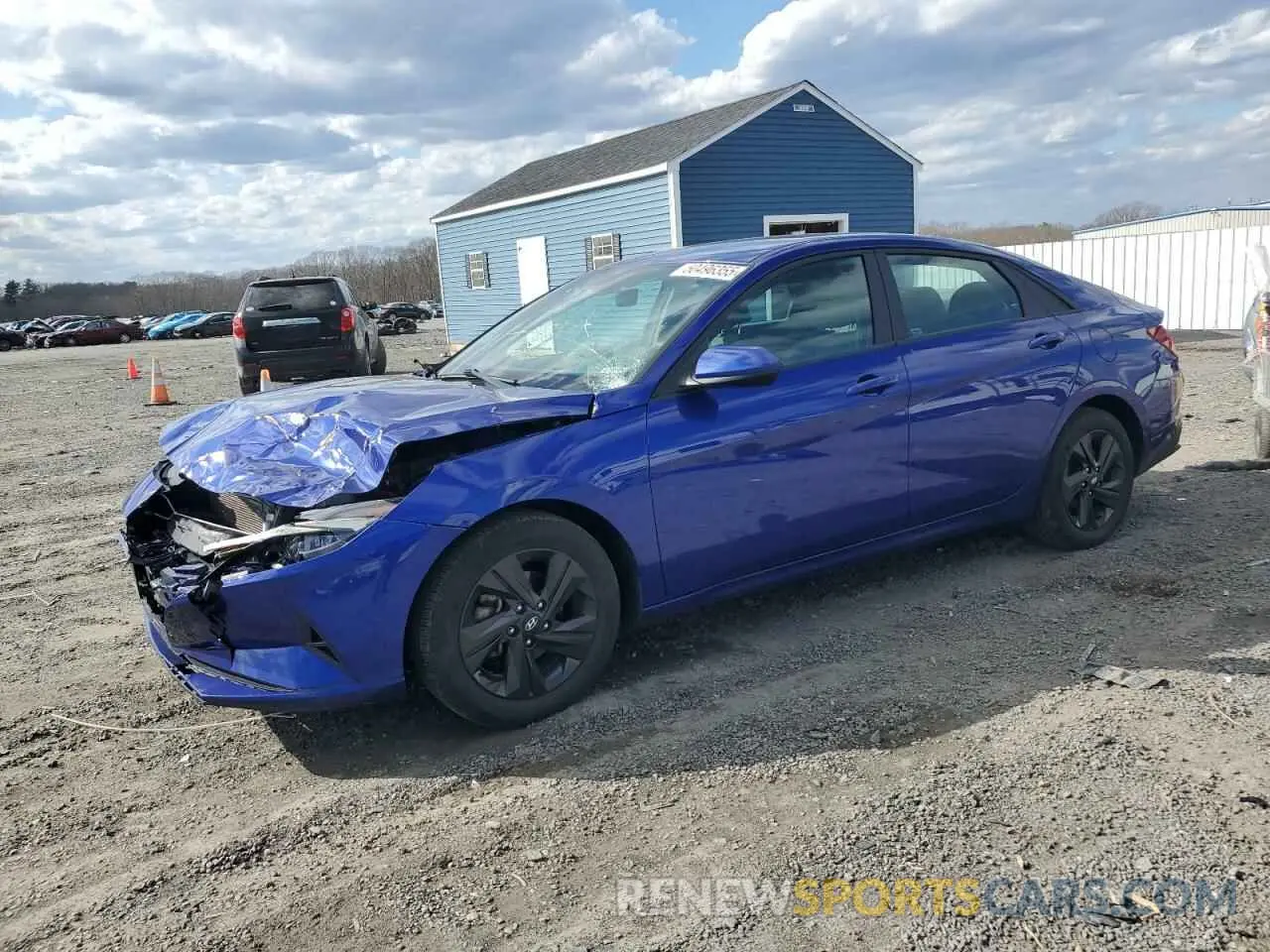 1 Photograph of a damaged car KMHLM4AG8NU312972 HYUNDAI ELANTRA 2022