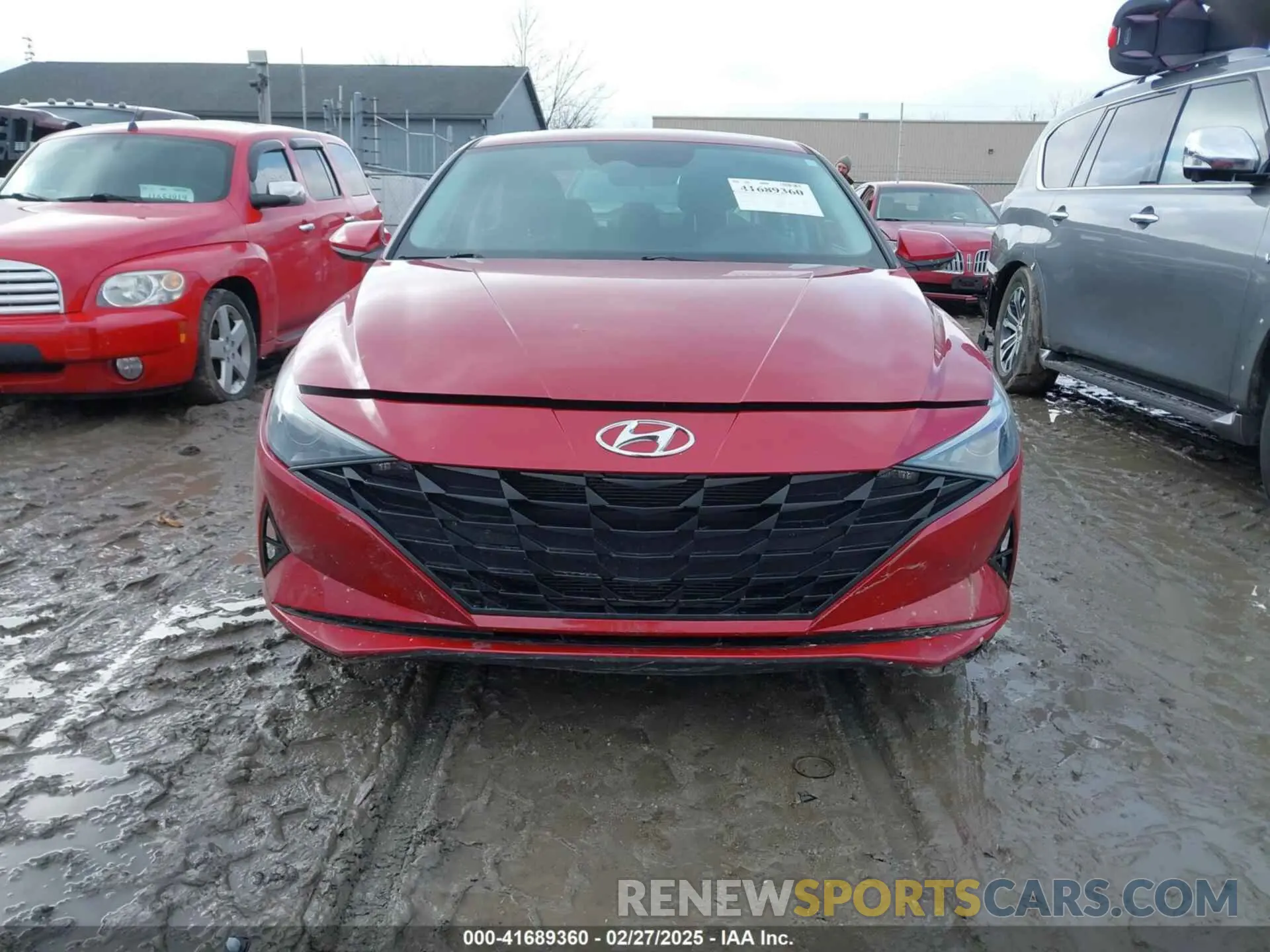 13 Photograph of a damaged car KMHLM4AG8NU351741 HYUNDAI ELANTRA 2022