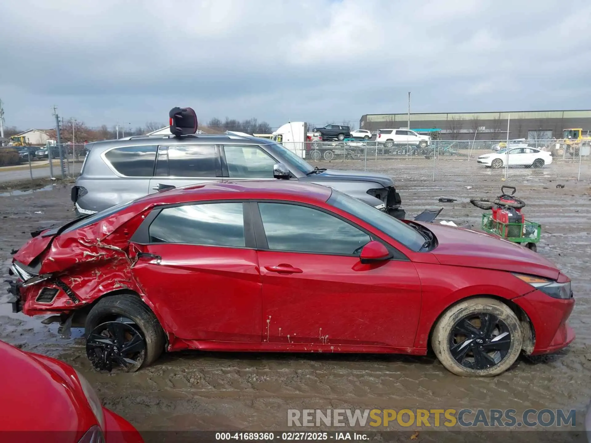 14 Photograph of a damaged car KMHLM4AG8NU351741 HYUNDAI ELANTRA 2022