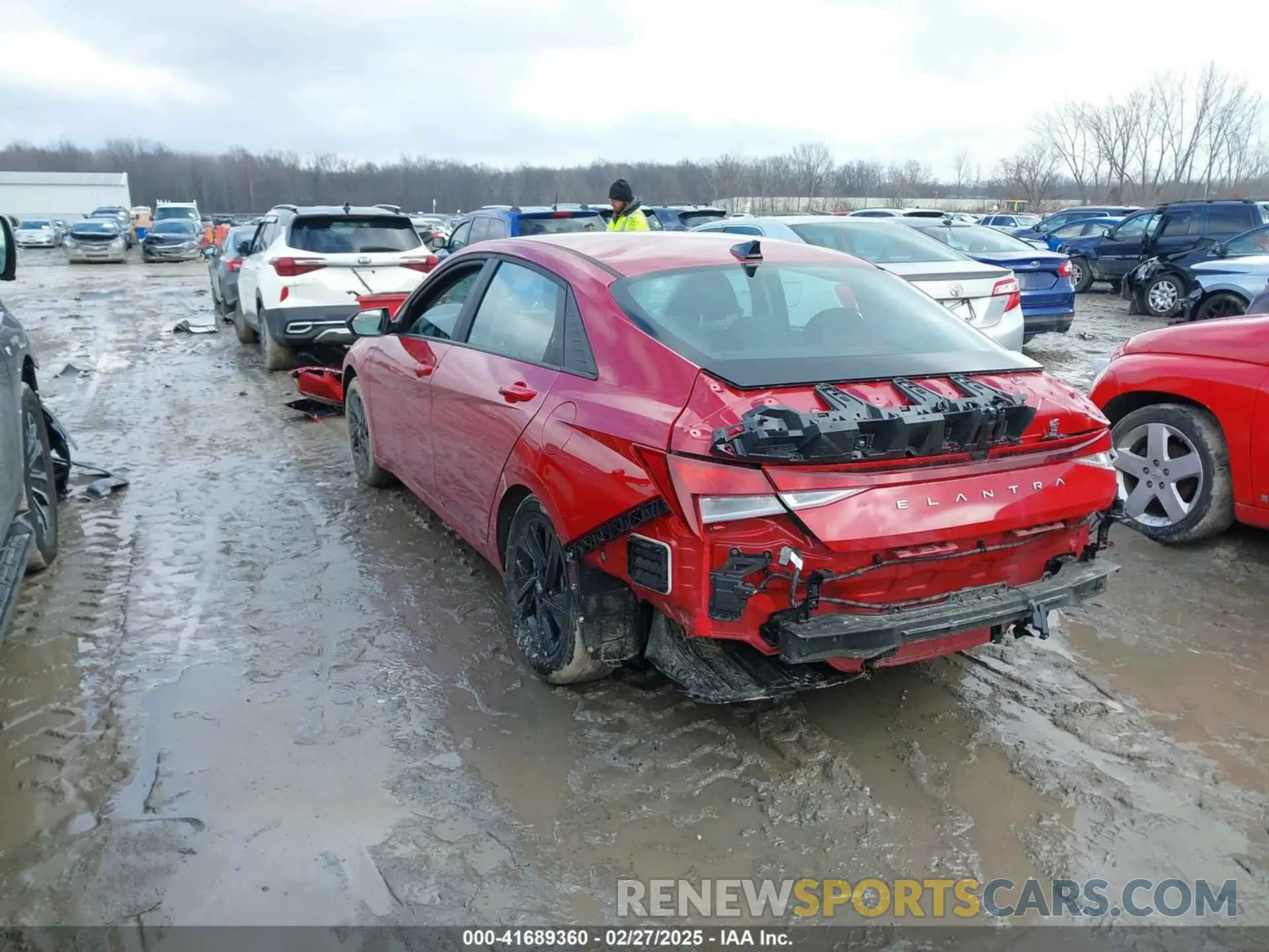 3 Photograph of a damaged car KMHLM4AG8NU351741 HYUNDAI ELANTRA 2022