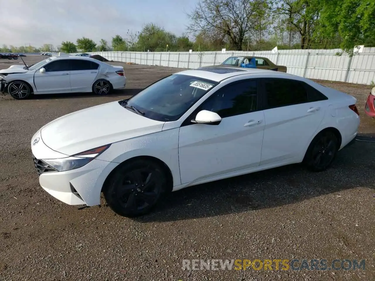 1 Photograph of a damaged car KMHLM4AG8NU355305 HYUNDAI ELANTRA 2022