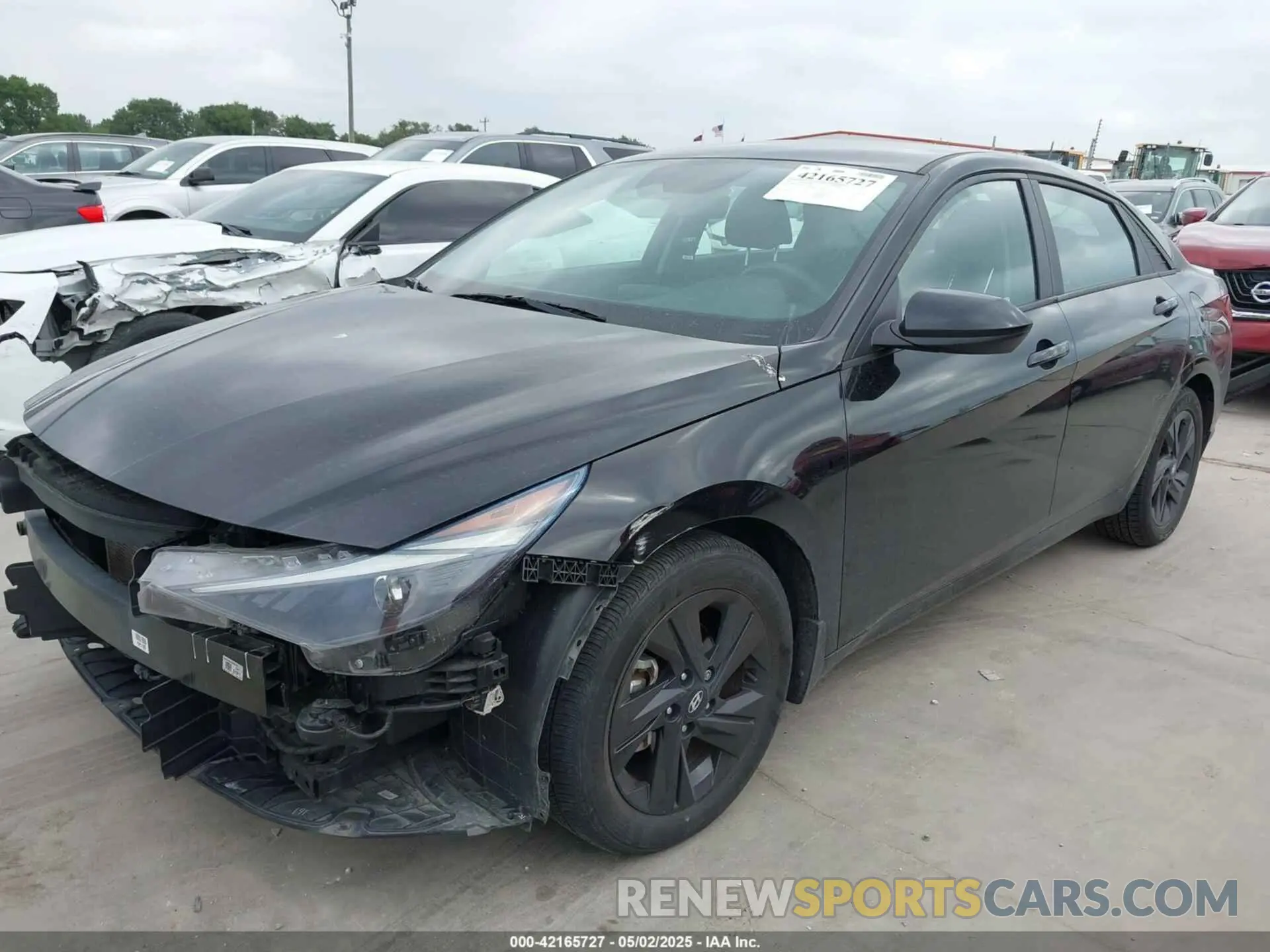 2 Photograph of a damaged car KMHLM4AG9NU218972 HYUNDAI ELANTRA 2022