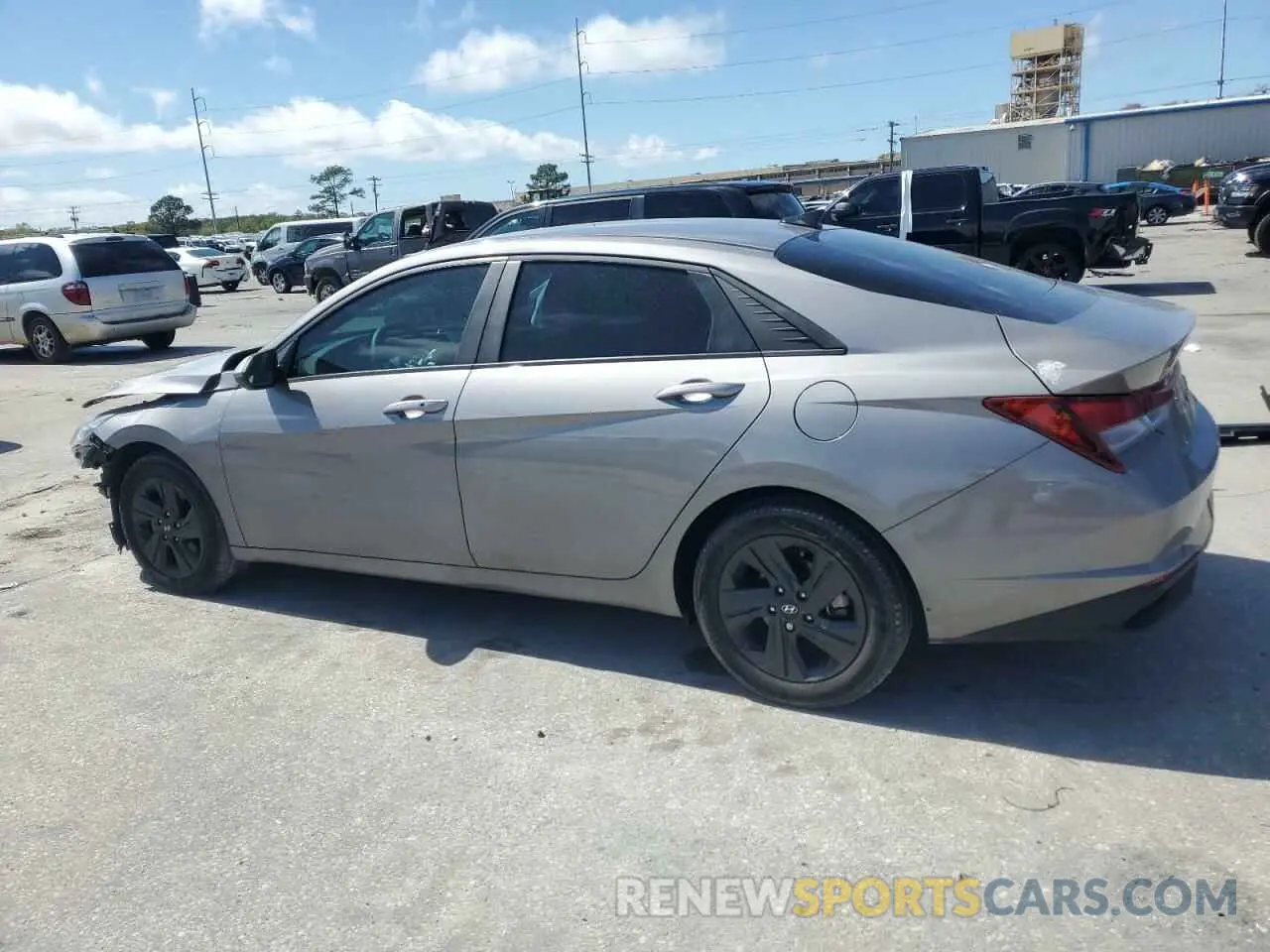 2 Photograph of a damaged car KMHLM4AG9NU311619 HYUNDAI ELANTRA 2022