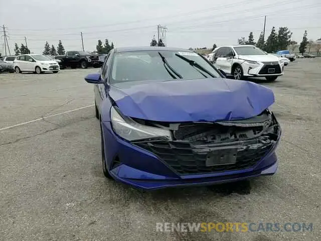 10 Photograph of a damaged car KMHLM4AG9NU337430 HYUNDAI ELANTRA 2022