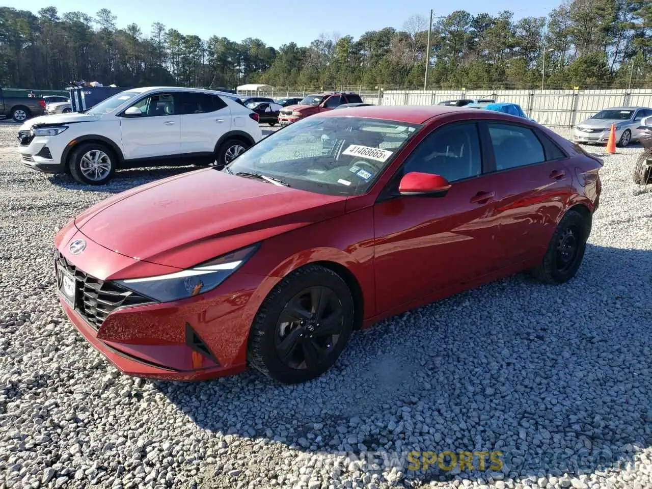 1 Photograph of a damaged car KMHLM4AG9NU344572 HYUNDAI ELANTRA 2022