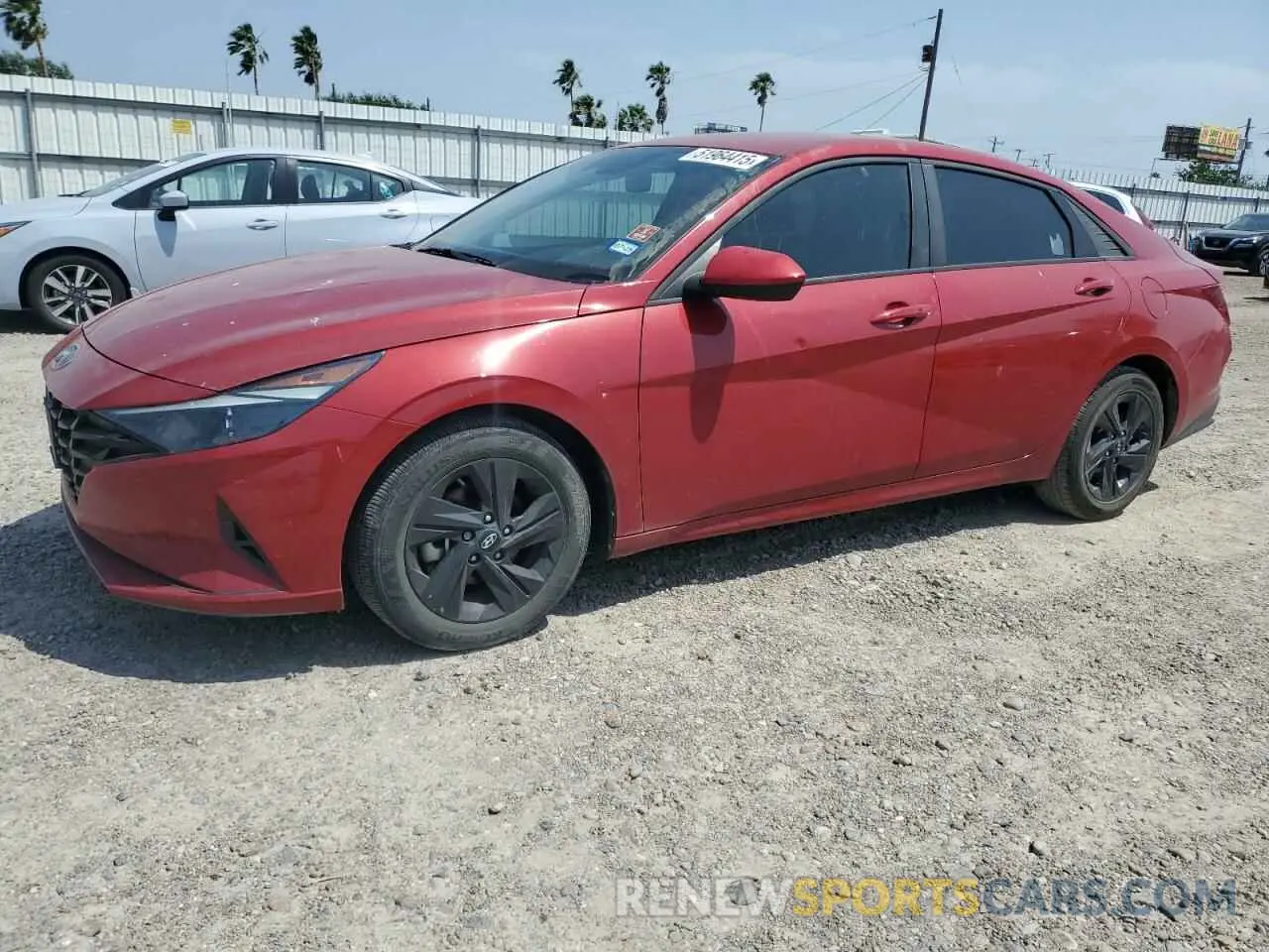 1 Photograph of a damaged car KMHLM4AG9NU354177 HYUNDAI ELANTRA 2022