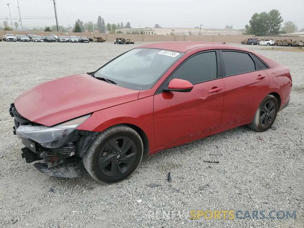 1 Photograph of a damaged car KMHLM4AG9NU365213 HYUNDAI ELANTRA 2022