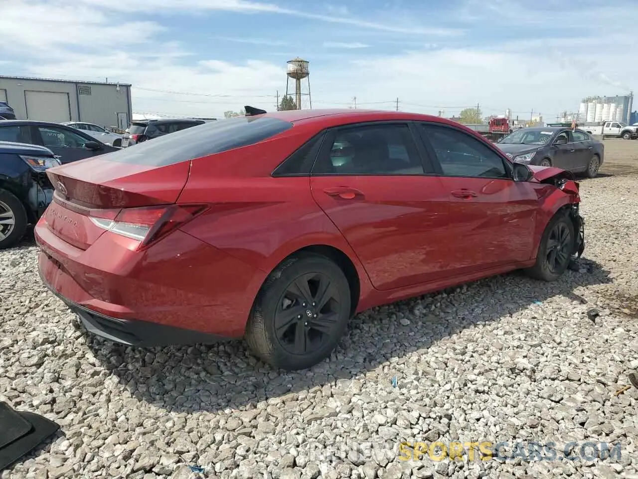 3 Photograph of a damaged car KMHLM4AGXNU245288 HYUNDAI ELANTRA 2022