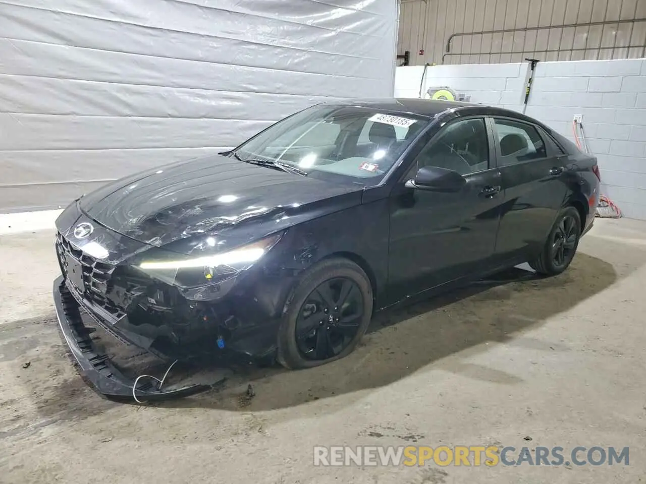 1 Photograph of a damaged car KMHLM4AGXNU345522 HYUNDAI ELANTRA 2022