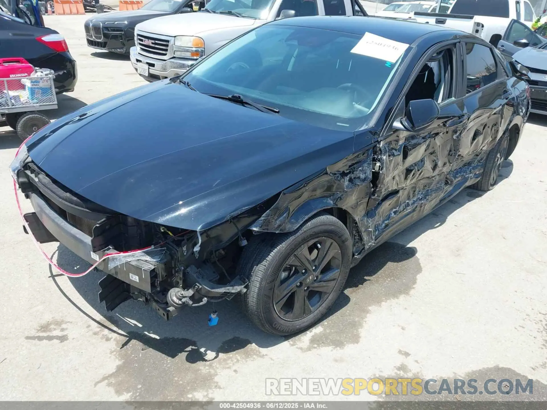 6 Photograph of a damaged car KMHLM4AGXNU361204 HYUNDAI ELANTRA 2022