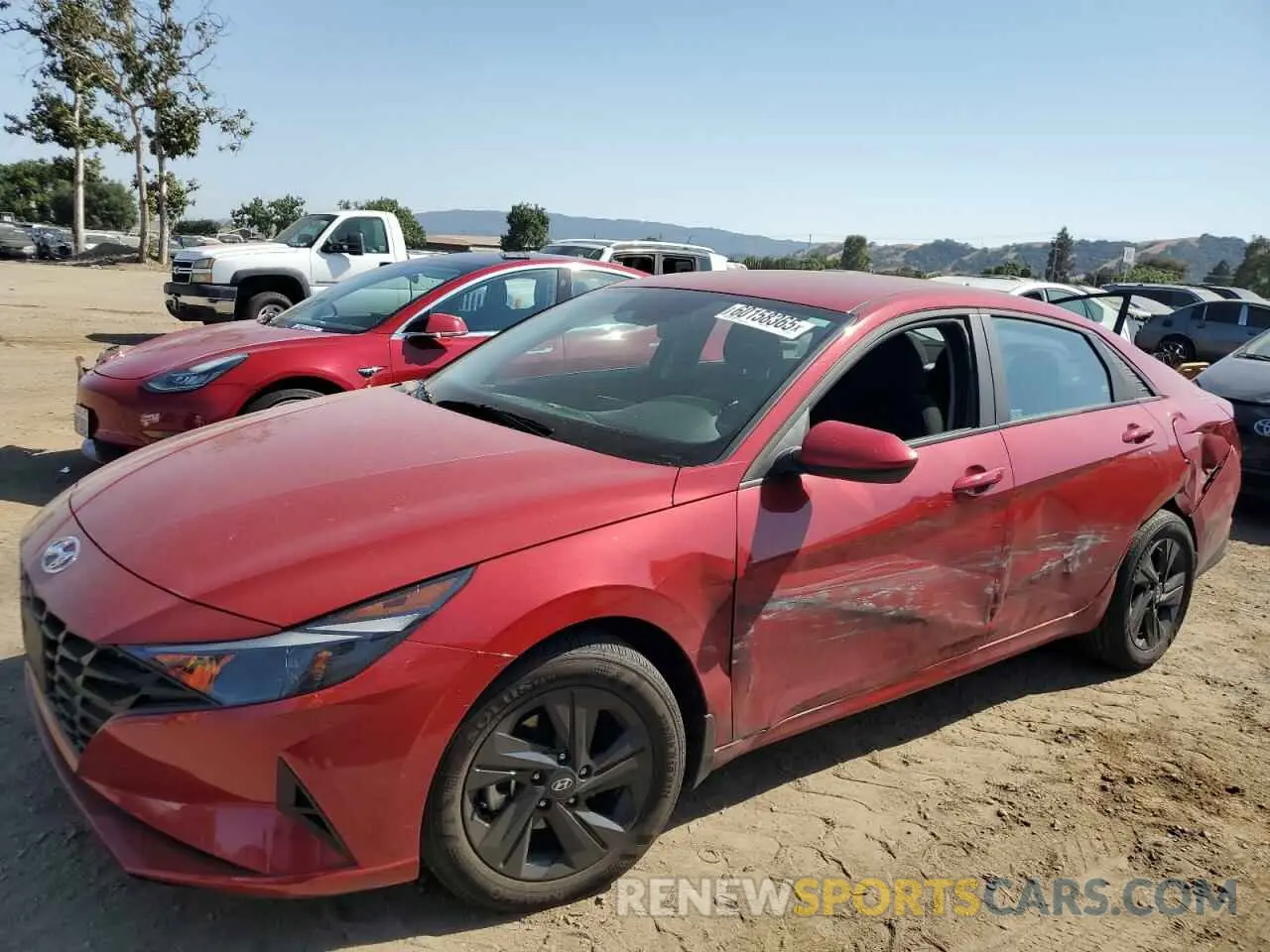1 Photograph of a damaged car KMHLM4AJ3NU031786 HYUNDAI ELANTRA 2022