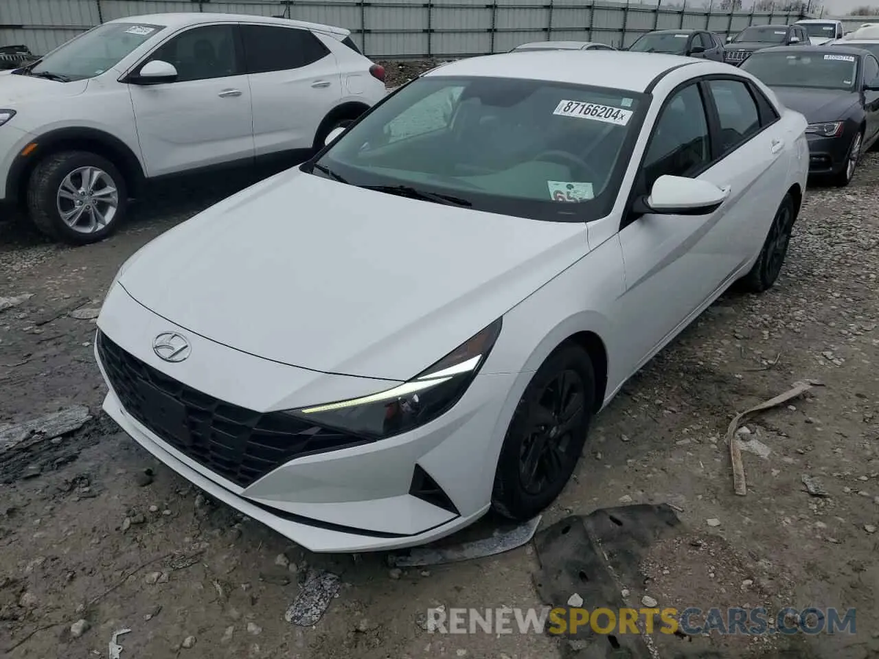 1 Photograph of a damaged car KMHLM4AJ6NU023861 HYUNDAI ELANTRA 2022